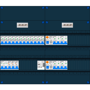 Schotman Elektro B.V. – SEP NOVA –3x ALS 2p, 2x ALS 4p, 12x INS, 4x INS 4p, beltrafo