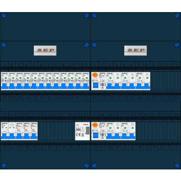 Schotman Elektro B.V. – SEP NOVA –3x ALS 2p, 2x ALS 4p, 12x INS, 5x INS 4p, beltrafo