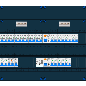 Schotman Elektro B.V. – SEP NOVA –3x ALS 2p, 2x ALS 4p, 12x INS, 7x INS 4p, beltrafo