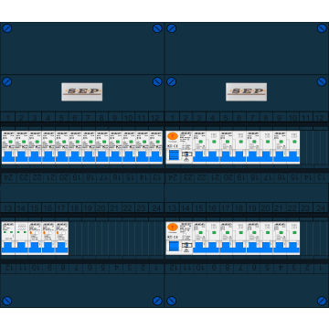 Schotman Elektro B.V. – SEP NOVA –3x ALS 2p, 2x ALS 4p, 12x INS, 8x INS 4p