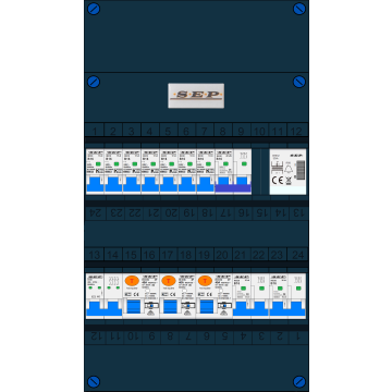 Schotman Elektro B.V. – SEP NOVA –3x ALS 4p, 7x INS, 2x INS 4p, kookgroep, beltrafo