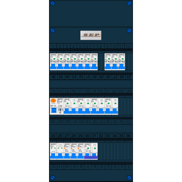 Schotman Elektro B.V. – SEP NOVA –3x ALS 2p, 1x ALS 4p, 10x INS, 4x INS 4p, kookgroep