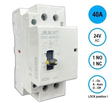 Schotman Elektro B.V. - SEP SHC handbediende magneetschakelaar 40A, 1 maak 1 verbreek
