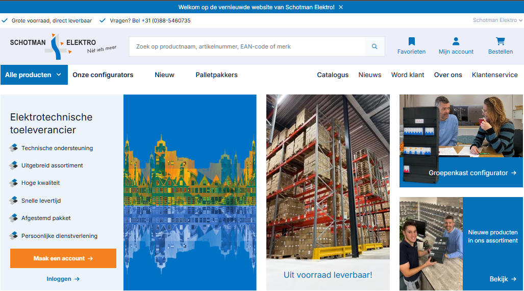 Schotman Elektro - Nieuwe website